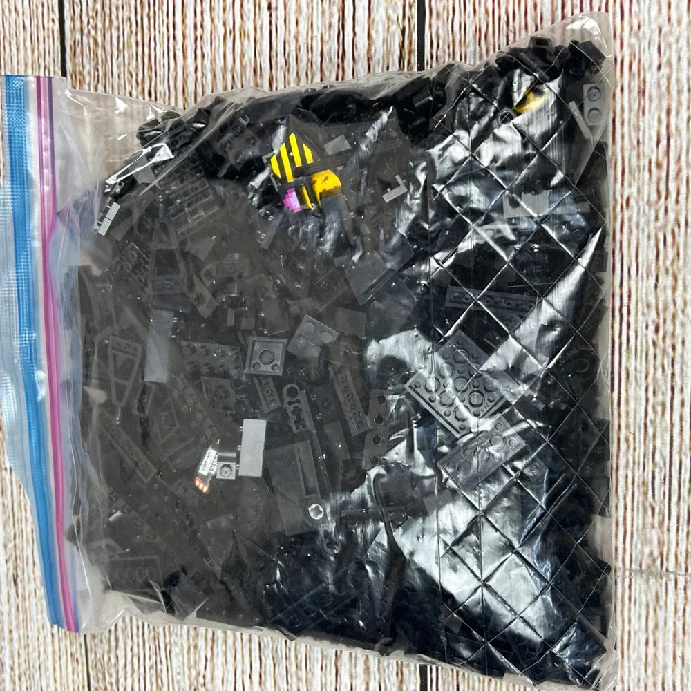 LEGO Black Bulk Lot 1lb 6.6oz Bricks Plates Slopes Specialty Pieces‎ Mixed